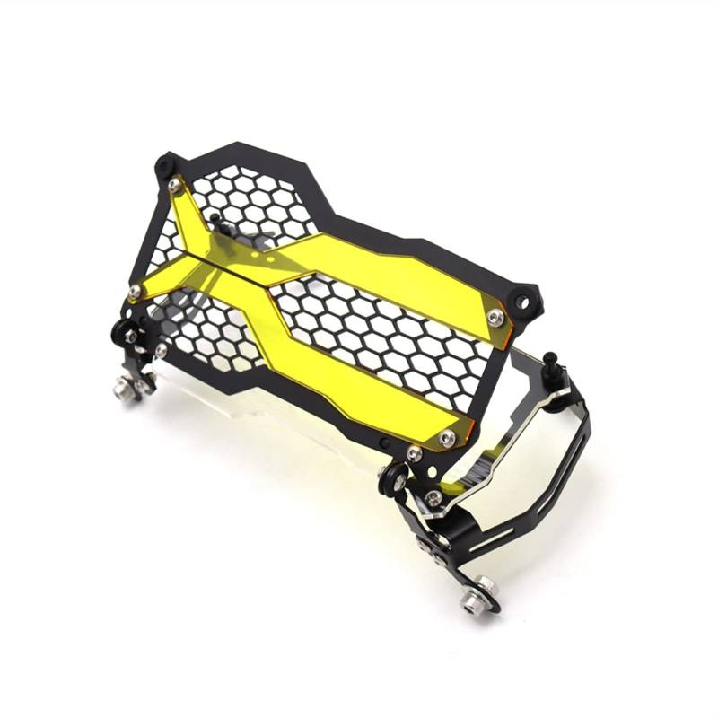 Motorrad Scheinwerferschutz FIT-VERWENDUNG FÜR. BMW R1250GS. Abenteuer R 1250 GS ADV/LC R1200GS ADV Motorrad-Scheinwerferschutzgitter-Gitterschutzabdeckung Scheinwerfer Schutzgitter(R1250GS ADV-yell von CKryzillix
