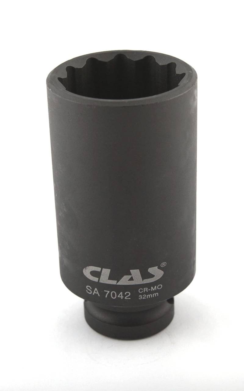 CLAS Equipements Schlagschrauben-Stecknuss VAG 12-Kant 32mm 1/2" L.85mm Cr-Mo - SA 7042 von CLAS Equipements