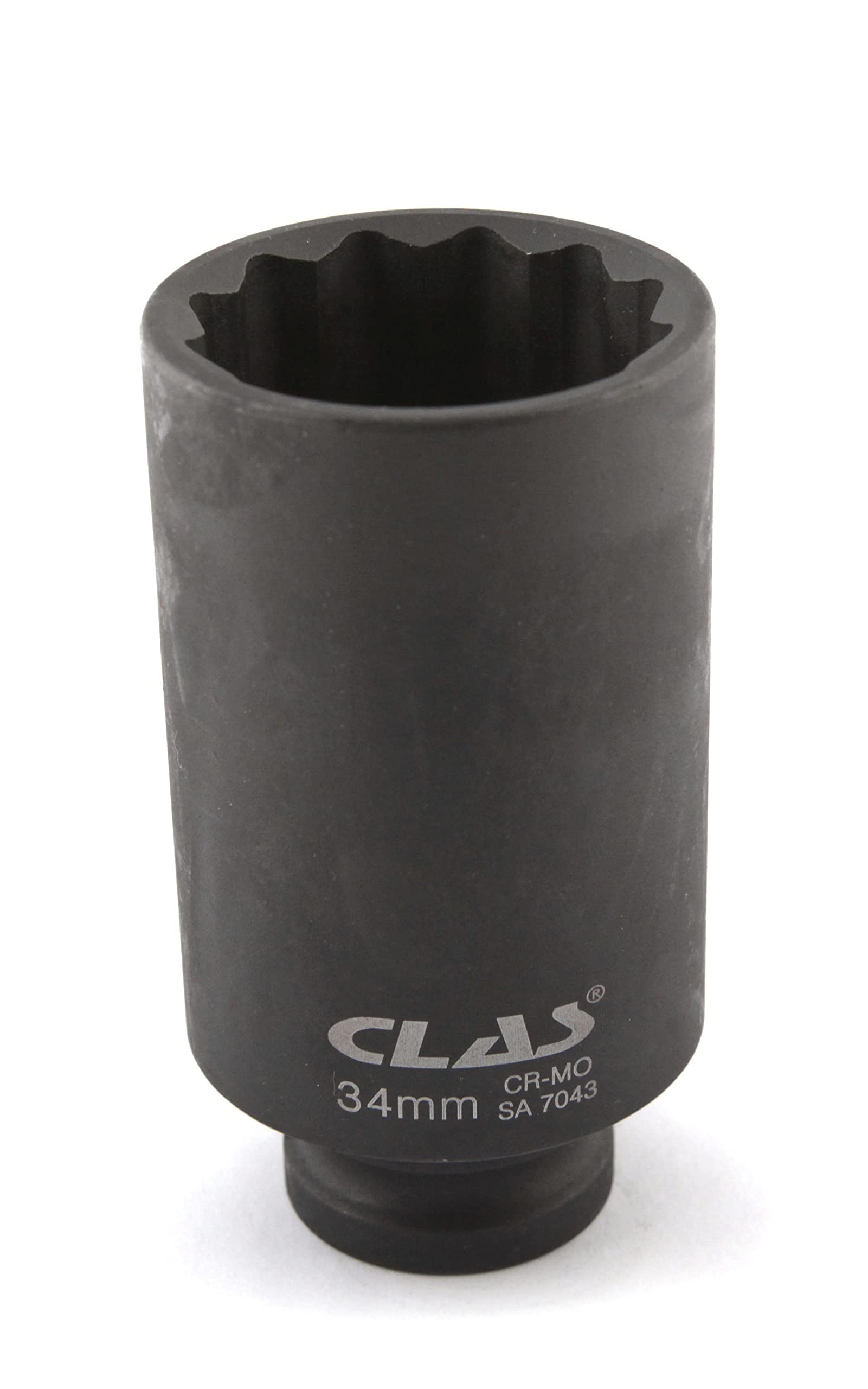 CLAS Equipements Schlagschrauben-Stecknuss VAG 12-Kant 34mm 1/2" L.85mm Cr-Mo - SA 7043 CLAS Equipements Schlagschrauben-Stecknuss VAG 12-Kant 34mm 1/2" L.85mm Cr-Mo - SA 7043 von CLAS Equipements