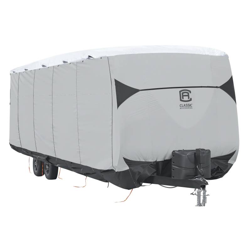 CLASSIC ACCESSORIES Over Drive SkyShield Deluxe Reiseanhänger-Abdeckung, passend für 45,7-50,8 m Anhänger, Wasserabweisende Wohnmobil-Abdeckung (80-383-101401-EX) von CLASSIC ACCESSORIES