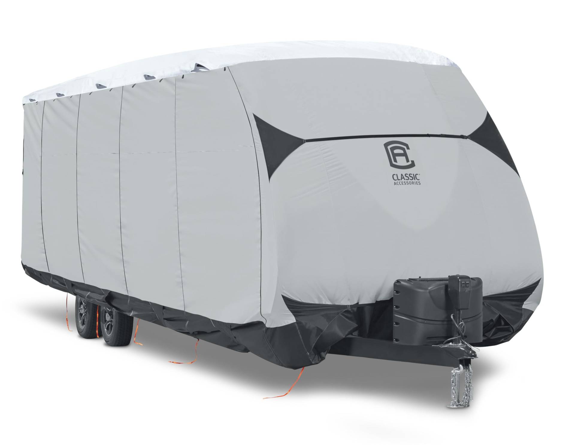 Classic Accessories SkyShield Wohnwagenabdeckung, Schutzhülle für Wohnwägen, Abdeckplane wasserdicht zum Schutz vor allen Wettereinflüssen, Grau, für Wohnwagen 450-500 cm (80-453-153101-RT / Model 2) Classic Accessories SkyShield Wohnwagenabdeckung, Schutzhülle für Wohnwägen, Abdeckplane wasserdicht zum Schutz vor allen Wettereinflüssen, Grau, für Wohnwagen 450-500 cm (80-453-153101-RT / Model 2) von CLASSIC ACCESSORIES