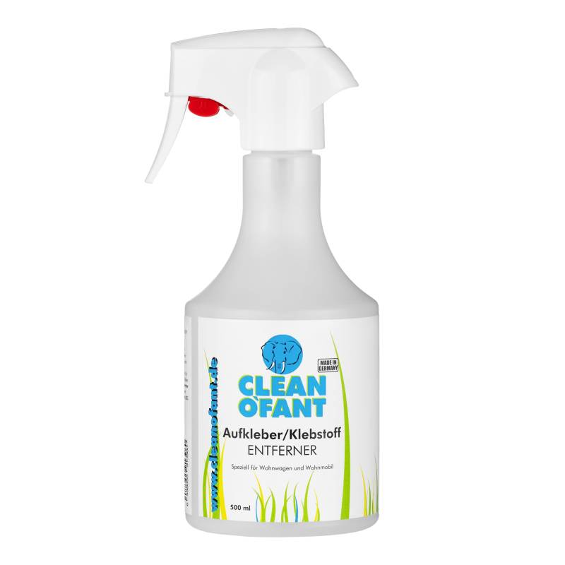 CLEANOFANT Aufkleber + Klebstoff-ENTFERNER 500 ml Spray - Entfernen von Klebstoffresten, Dichtstoffen, Silikonöl. Lösen von Aufkleber, Folie, Etikett. für Lack, Metall, Kunststoff, Glas von CLEANOFANT