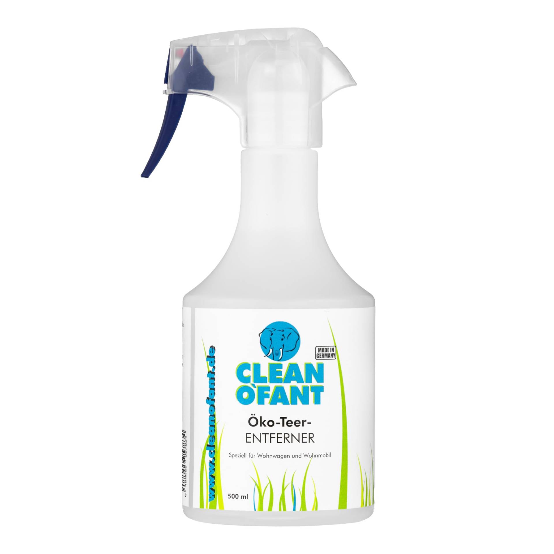 CLEANOFANT Teerentferner Spray | 500 ml | Teerflecken Bitumenflecken entfernen Wohnwagen Wohnmobil Caravan Van Campingbus von CLEANOFANT