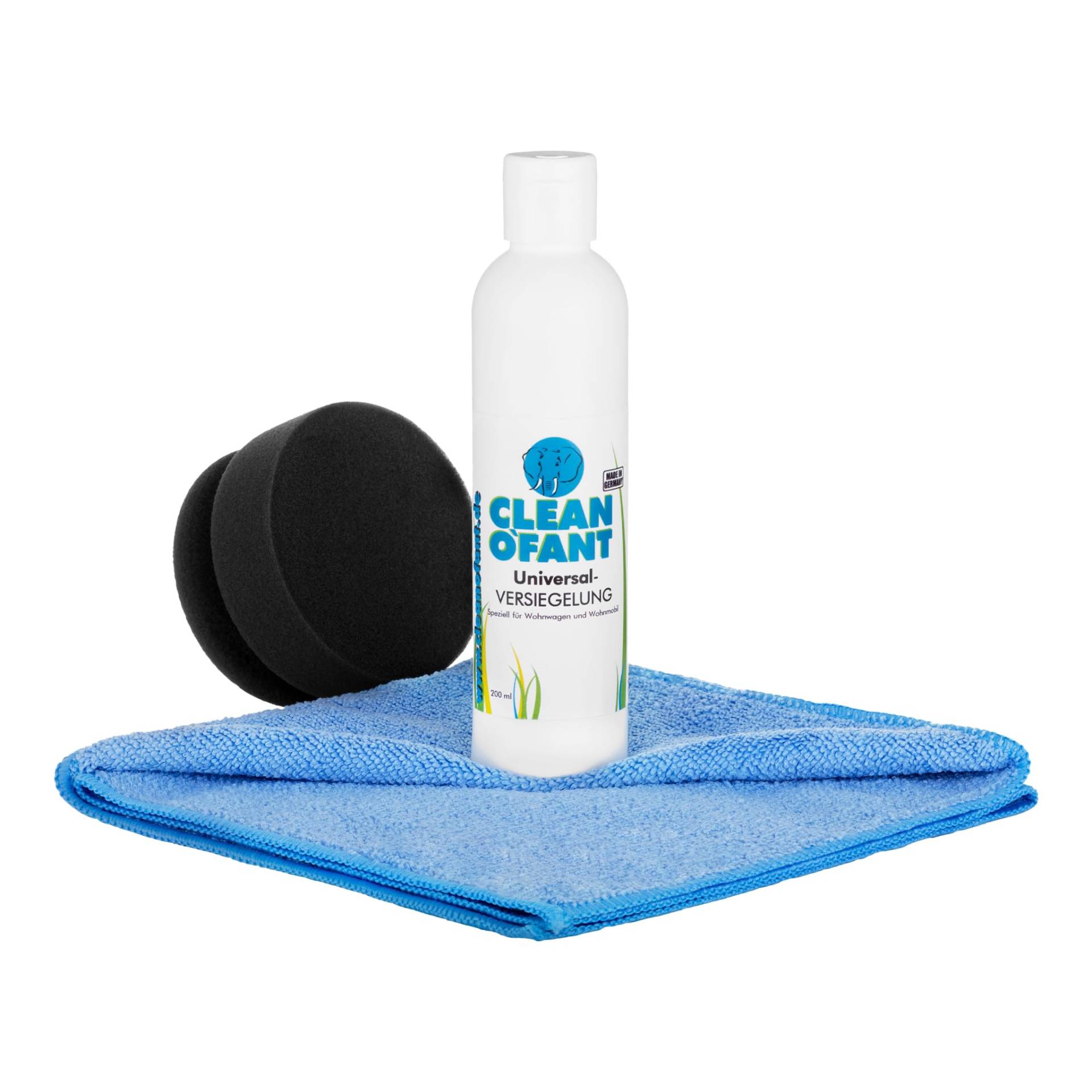 CLEANOFANT Universal-VERSIEGELUNG Set | Lack GFK Gelcoat Folie Kunststoff Acrylglas Glas Aluminium Chrom Edelstahl - für Wohnwagen Wohnmobil Caravan Boot CLEANOFANT Universal-VERSIEGELUNG Set | Lack GFK Gelcoat Folie Kunststoff Acrylglas Glas Aluminium Chrom Edelstahl - für Wohnwagen Wohnmobil Caravan Boot von CLEANOFANT