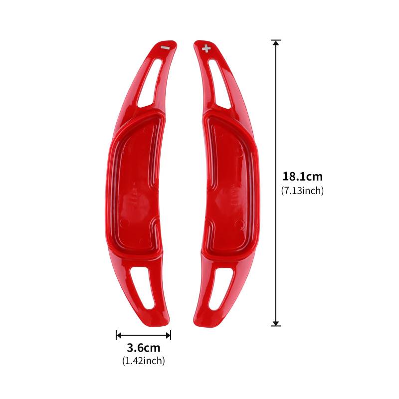 CLEEROUTION Für Mercedes Benz AMG A35 A45 A35L CLA35 CLA45 C43 C63 E43 S63 GLA35 G63 GLC43 GLS63 ABS Car Steering Wheel Paddles Innenausstattung Lenkrad-Paddles 2 Stück (Rosa) von CLEEROUTION