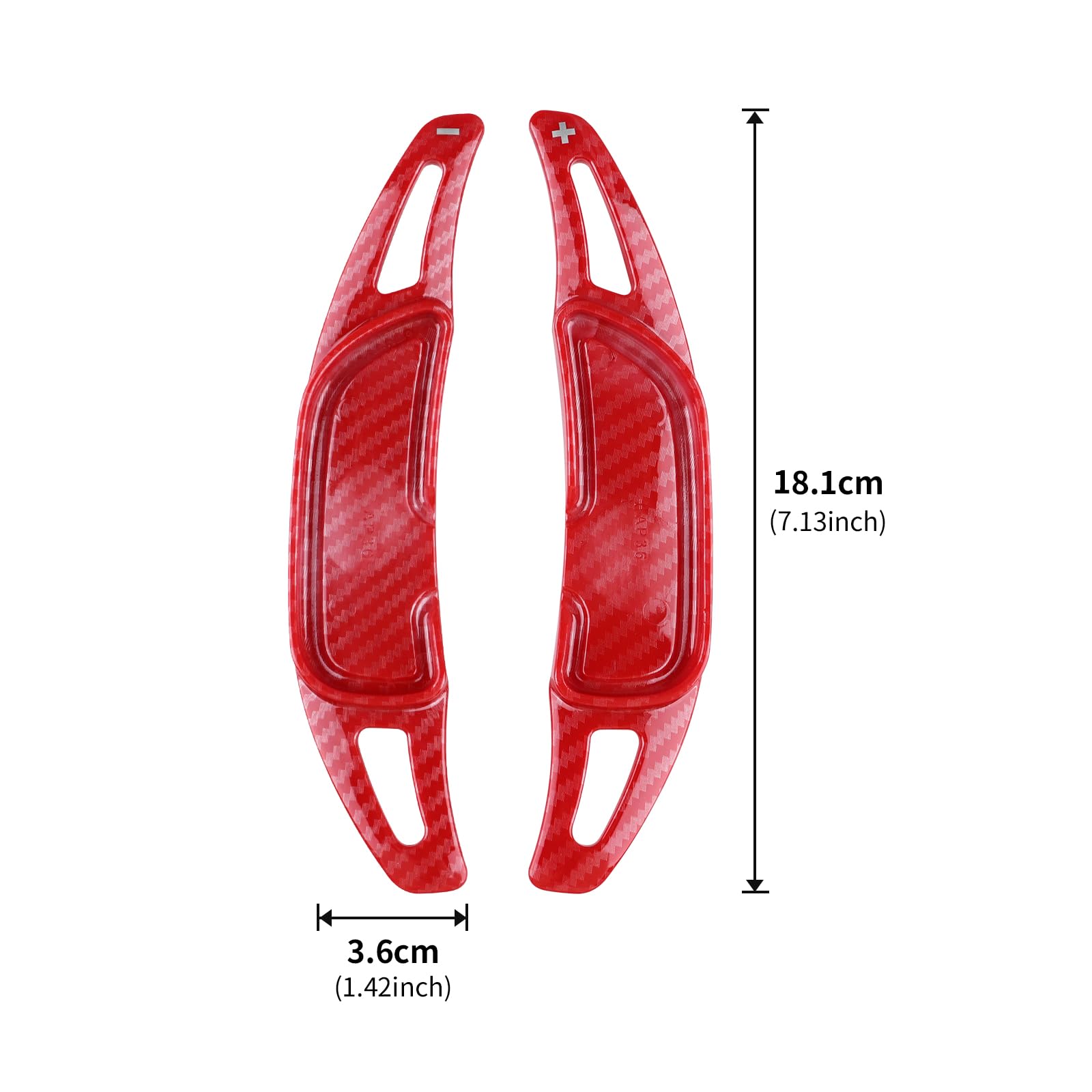 CLEEROUTION Für Mercedes Benz AMG A35 A45 A35L CLA35 CLA45 C43 C63 E43 S63 GLA35 G63 GLC43 GLS63 ABS Car Steering Wheel Paddles Innenausstattung Lenkrad-Paddles 2 Stück (Rosa Kohlefasermuster) von CLEEROUTION