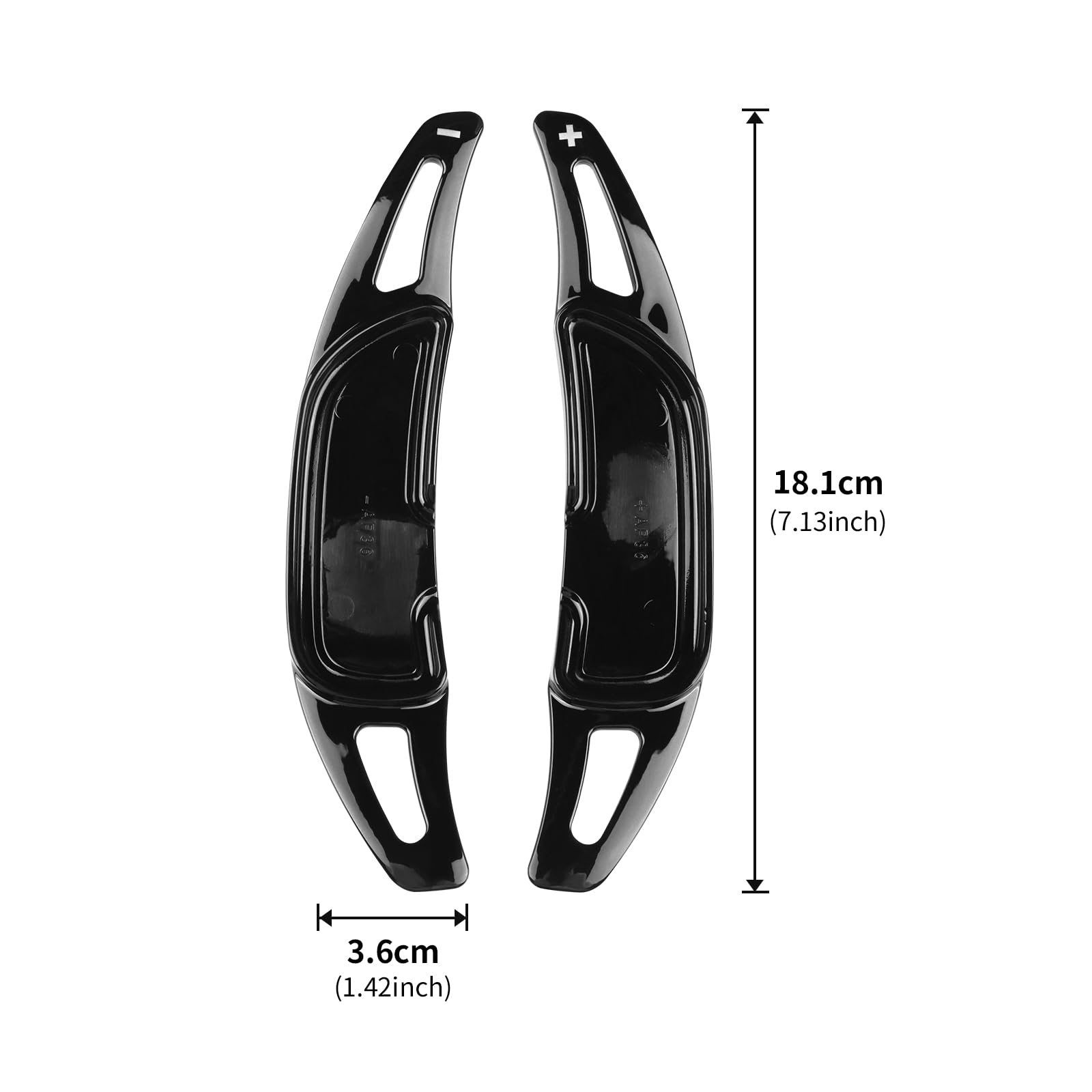 CLEEROUTION Für Mercedes Benz AMG A35 A45 A35L CLA35 CLA45 C43 C63 E43 S63 GLA35 G63 GLC43 GLS63 ABS Car Steering Wheel Paddles Innenausstattung Lenkrad-Paddles 2 Stück (Schwarz) von CLEEROUTION