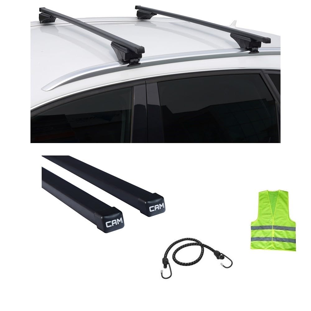 KOMPATIBEL MIT Audi A4 Avant SW pro Jahr 2023 Rail geschlossen Riegel DACHTRÄGER FÜR AUTODACH GEPÄCKTRÄGER 124CM KAPAZITÄT 100KG 1 Paar STAHLTRÄGER+BEFESTIGUNGSMATERIAL+MONTAGESATZ KOMPATIBEL MIT Audi A4 Avant SW pro Jahr 2023 Rail geschlossen Riegel DACHTRÄGER FÜR AUTODACH GEPÄCKTRÄGER 124CM KAPAZITÄT 100KG 1 Paar STAHLTRÄGER+BEFESTIGUNGSMATERIAL+MONTAGESATZ von CLICK & GO