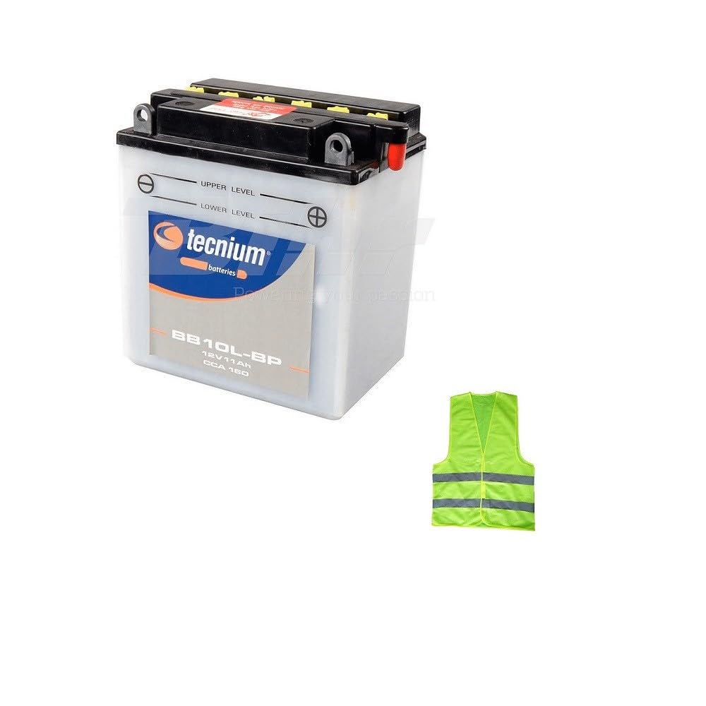 KOMPATIBEL MIT Piaggio X8 (M36200) 200 pro Jahr 2005 al 2007 Batterie YB10L-BP TECNIUM BB10L-BP 11 Ampere 12 Volt BATTERIEN KOMPLETT FÜR DEN Gebrauch 135X90X145MM GELIEFERT von CLICK & GO