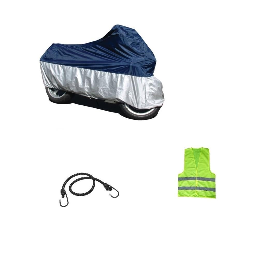 KOMPATIBEL MIT SYM JOYMAX 300i wasserdichte MOTORRADABDECKUNG Nylon-Abdeckung FÜR MAXISCOOTER-Motorrad-Roller KAPUZENGRÖßE XL 246X105X127CM Regenschutz von CLICK&GO