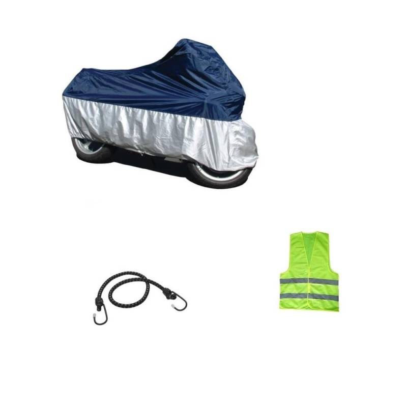 KOMPATIBEL MIT SYM JOYMAX 300i wasserdichte MOTORRADABDECKUNG Nylon-Abdeckung FÜR MAXISCOOTER-Motorrad-Roller KAPUZENGRÖßE XL 246X105X127CM Regenschutz von CLICK&GO