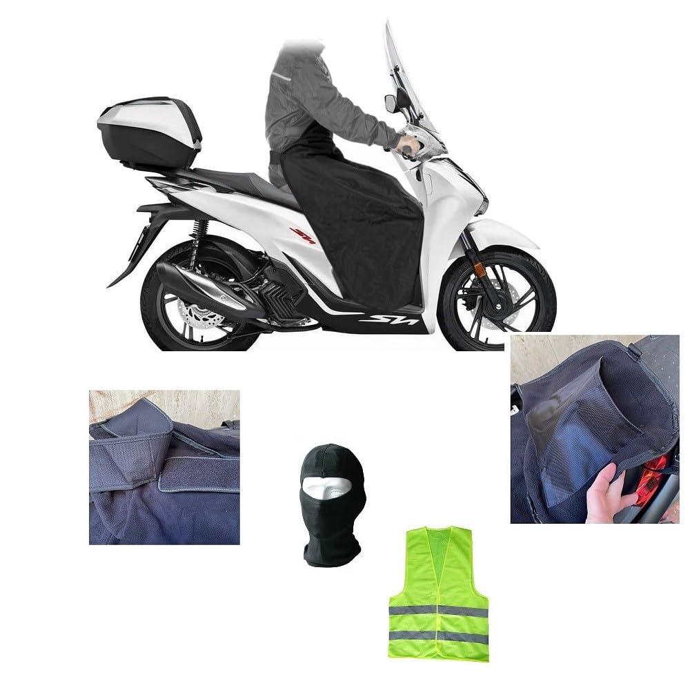 KOMPATIBEL MIT SYM Jet 4 125 BEINABDECKUNG FÜR DEN Roller ZUM TRAGEN wasserdichte WÄRMEDECKE INNERE Fleece-POLSTERUNG ÄUSSERER NYLONSCHUTZ KOMPATIBEL MIT SYM Jet 4 125 BEINABDECKUNG FÜR DEN Roller ZUM TRAGEN wasserdichte WÄRMEDECKE INNERE Fleece-POLSTERUNG ÄUSSERER NYLONSCHUTZ von CLICK & GO