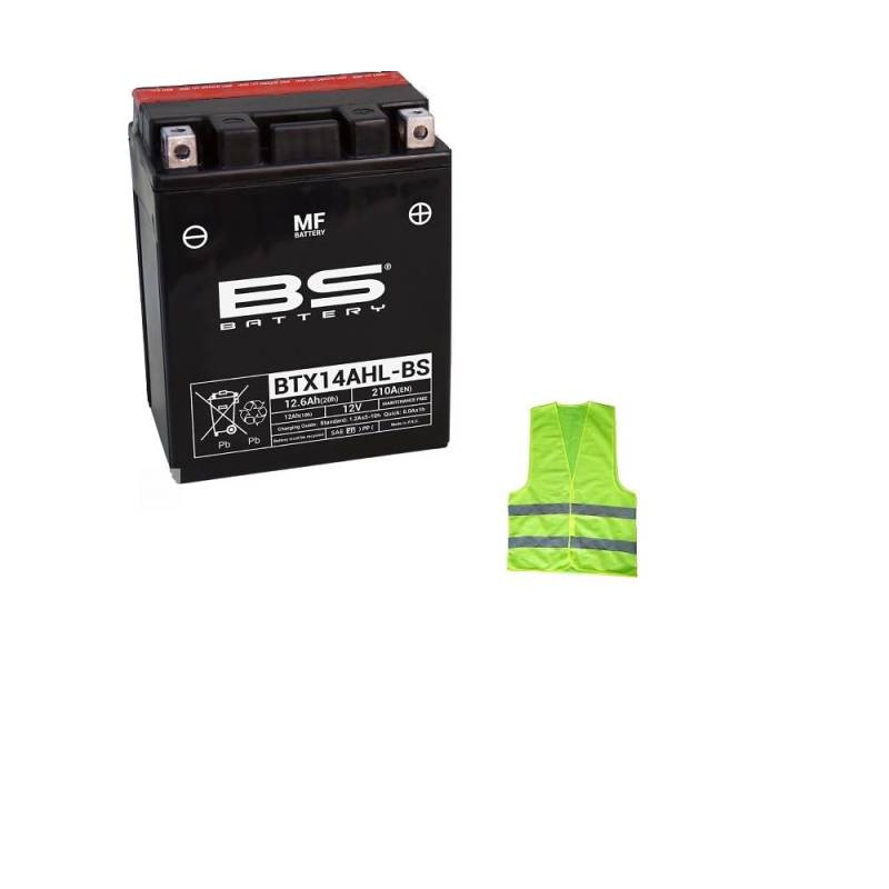 KOMPATIBEL MIT Triumph Speed Triple (T509) 885 da Jahr 1997 al 1999 Batterie YTX14AHL-BS BEREITS BEREIT UND AUFGELADEN FÜR DEN Einsatz BATTERIEN 12 AH Ampere 12V 133X90X164 MM von CLICK & GO