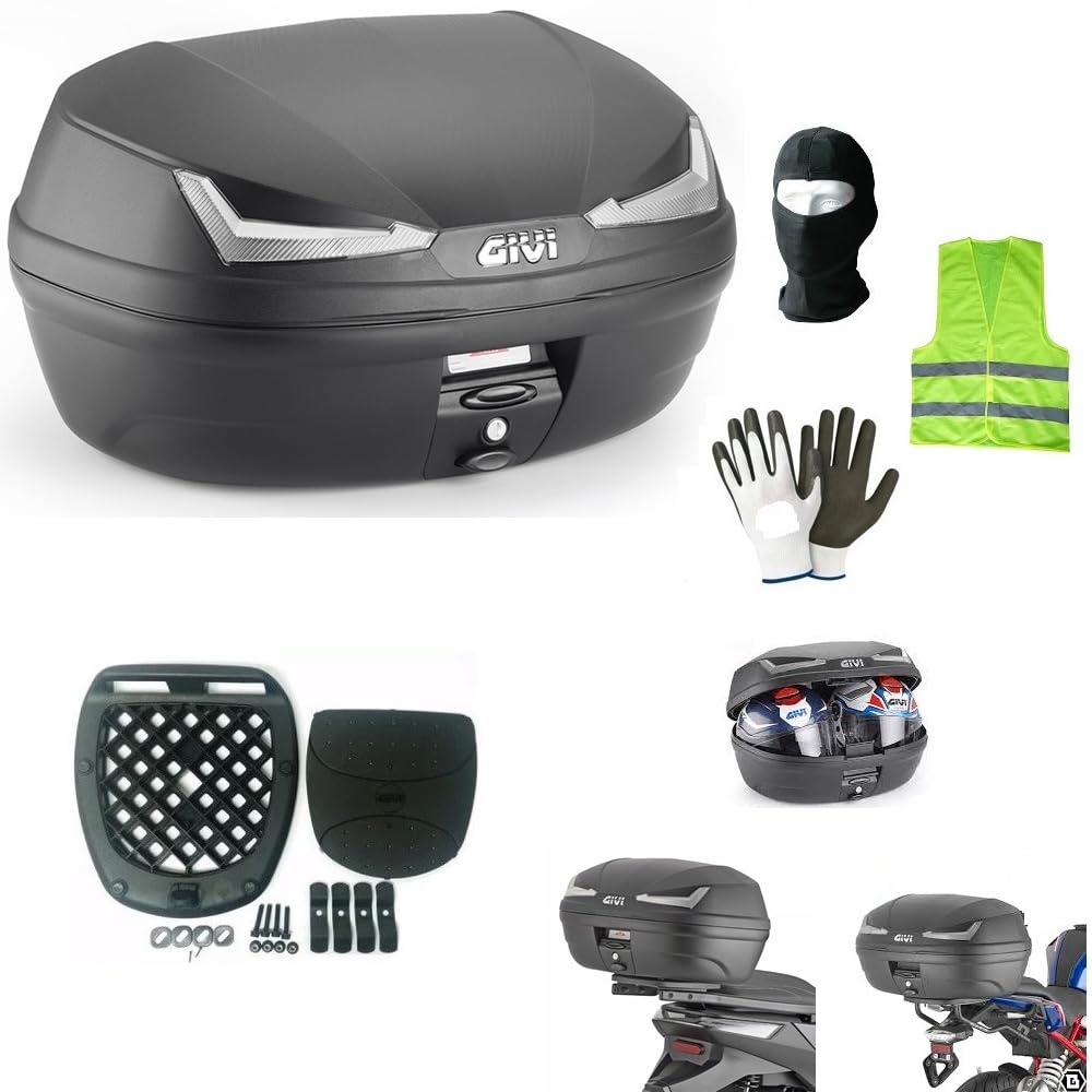 KOMPATIBEL MIT Yamaha MT 09 900 Street Rally Koffer TOPCASE FÜR Motorrad UND Roller, MONOLOCK, 45L, SCHWARZER Kofferraum MIT Platte UND KIT ZUR Befestigung AN IHREM GEPÄCKTRÄGER KOMPATIBEL MIT Yamaha MT 09 900 Street Rally Koffer TOPCASE FÜR Motorrad UND Roller, MONOLOCK, 45L, SCHWARZER Kofferraum MIT Platte UND KIT ZUR Befestigung AN IHREM GEPÄCKTRÄGER von CLICK&GO