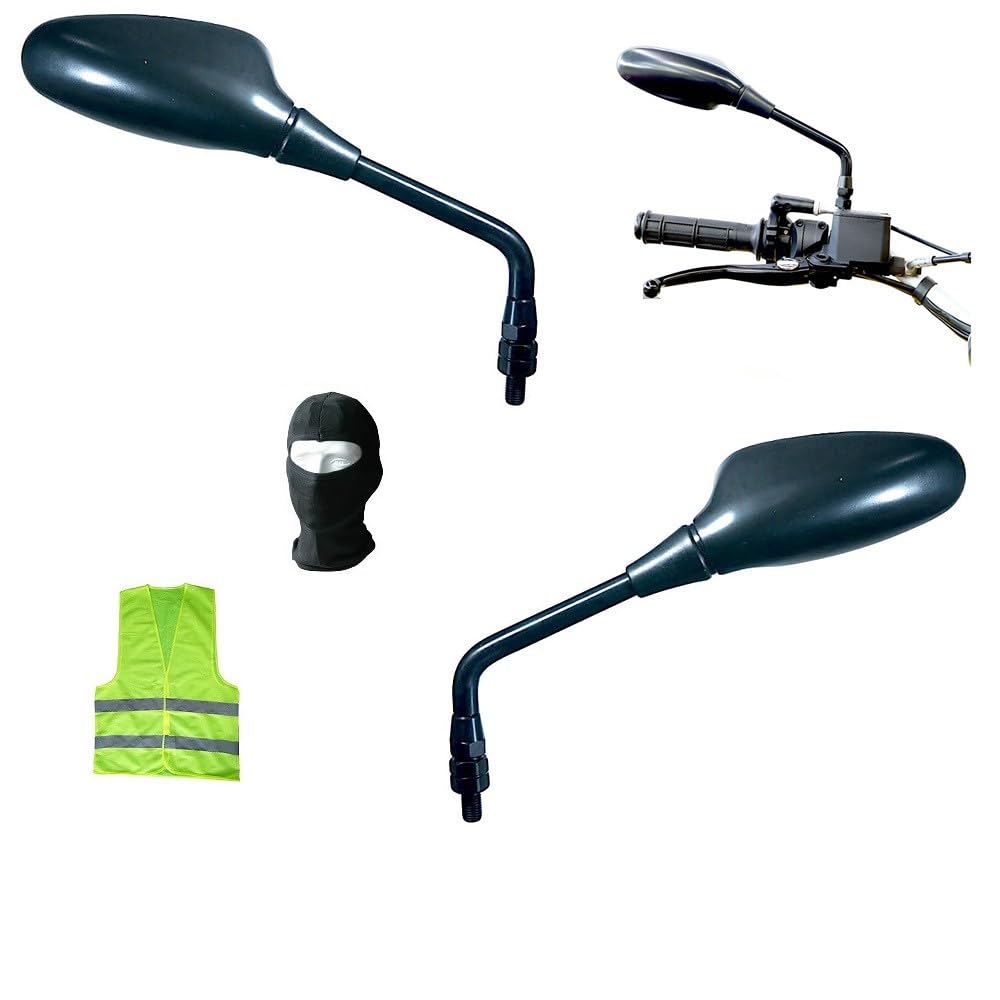 KOMPATIBEL MIT Yamaha XJ 600 S Diversion Motorrad-LENKERSPIEGEL 1 Paar Schwarze Spiegel FERNSPIEGEL FAR DX+SX+MONTAGESATZ M8 SX-DX-10X1,25 SX-DX INKLUSIVE KOMPATIBEL MIT Yamaha XJ 600 S Diversion Motorrad-LENKERSPIEGEL 1 Paar Schwarze Spiegel FERNSPIEGEL FAR DX+SX+MONTAGESATZ M8 SX-DX-10X1,25 SX-DX INKLUSIVE von CLICK & GO