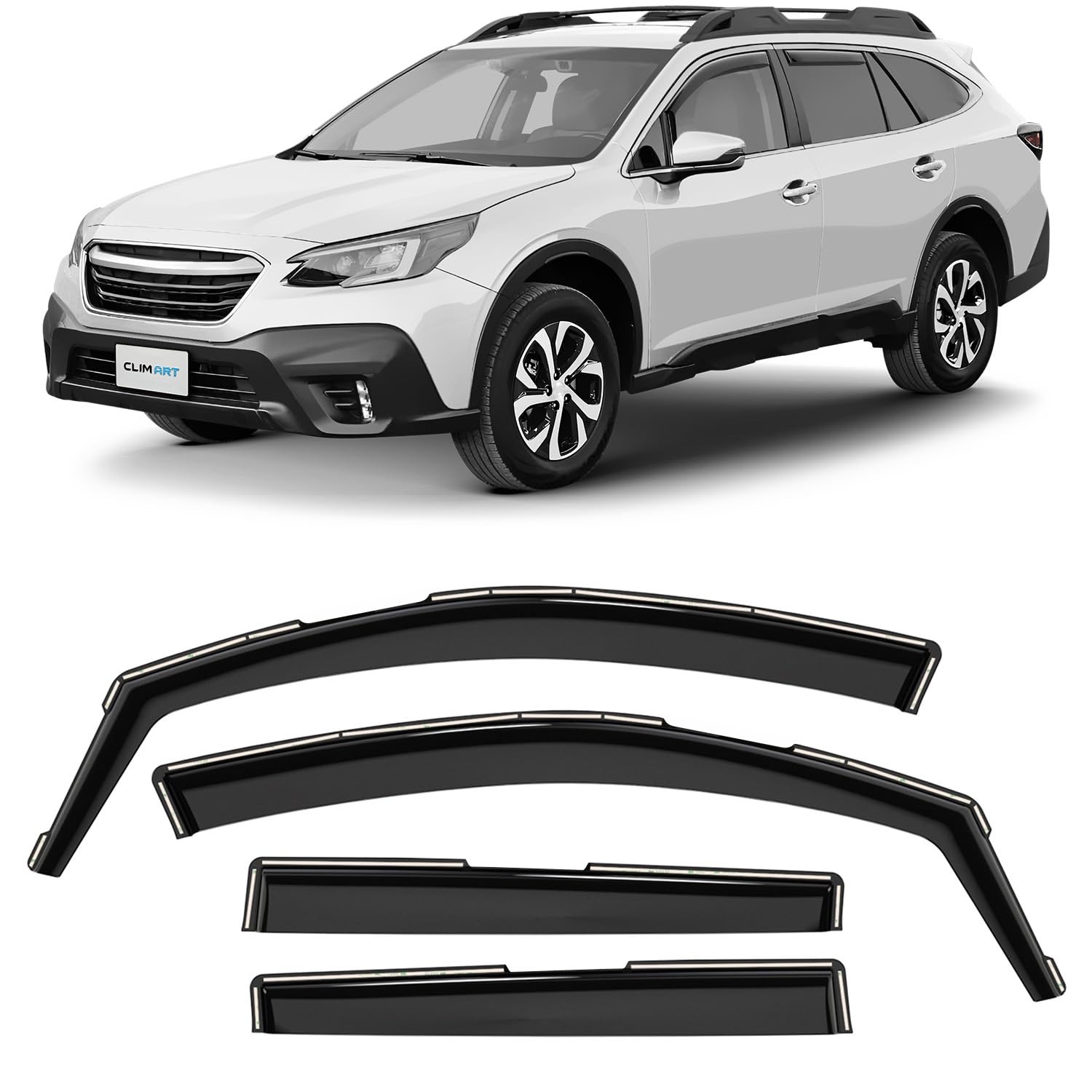 CLIM ART Windabweiser für/kompatible mit Subaru Outback 2019-2025 SUV - Integrierte Regenabweiser - Autofenster Sonnen-&Regenschutz - Windabweiser Autofenster - Einfache Montage - Garantie 4 Set CLIM ART Windabweiser für/kompatible mit Subaru Outback 2019-2025 SUV - Integrierte Regenabweiser - Autofenster Sonnen-&Regenschutz - Windabweiser Autofenster - Einfache Montage - Garantie 4 Set von CLIM ART