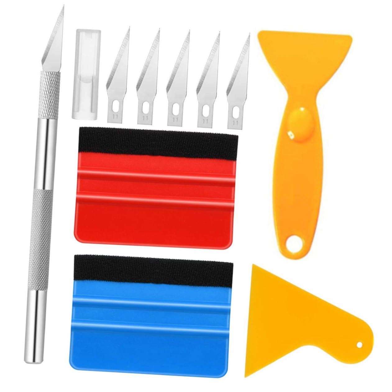 CLISPEED 1 Set Film Werkzeug Rakel Wrapping Kit Auto Vinyl Tönung Farbe Tools Kit Abnehmbare Schaber Autos Fenster Detaillierung Car Wrapping Kit Kunststoff von CLISPEED