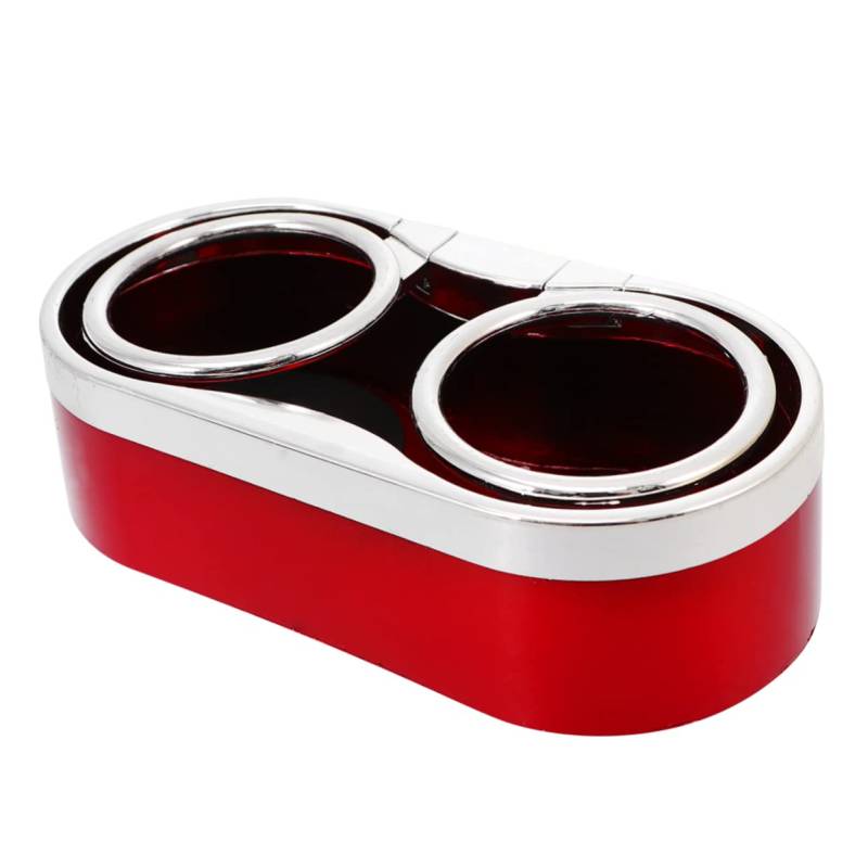 CLISPEED 1 Stück Multifunktions-getränkehalter Im Auto Multifunktionaler Getränkehalter Im Auto Dual Wasser Doppelter Getränkehalter Cup -Halter Für Auto Tassenhalter Auto Tasse Becher Rot von CLISPEED