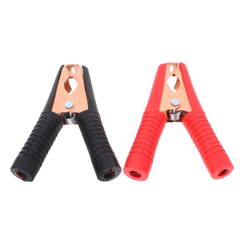 2 StüCk Krokodilklemmen Auto Batterie Klemmen, ZigarettenanzüNder Adapter, Metall Und Kunststoff, Rot Schwarz, FüR Autobatterien Und LadegeräTe von CLISPEED
