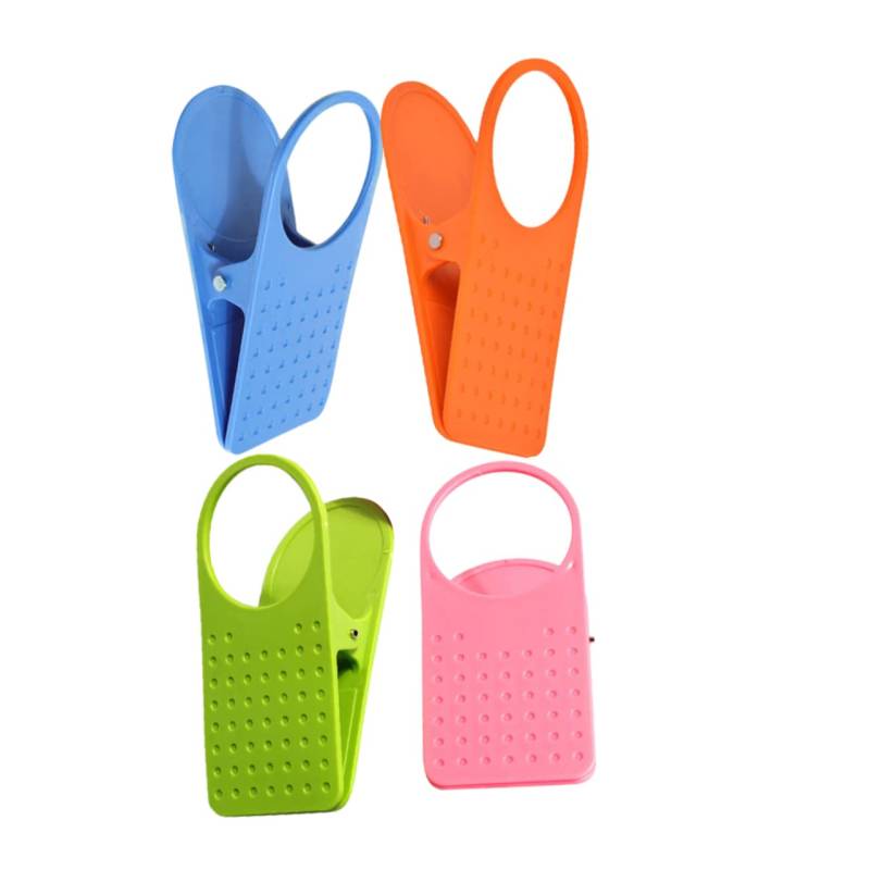 CLISPEED 4 Stück Clip Cup Halter Wasserhalterklemme Tischbecherhalter Becherbecher Tragbarer Tisch-Getränkehalter-Clip Clips Pocket Clip cupholder Flaschenclip Clip am Wasserflaschenhalter von CLISPEED