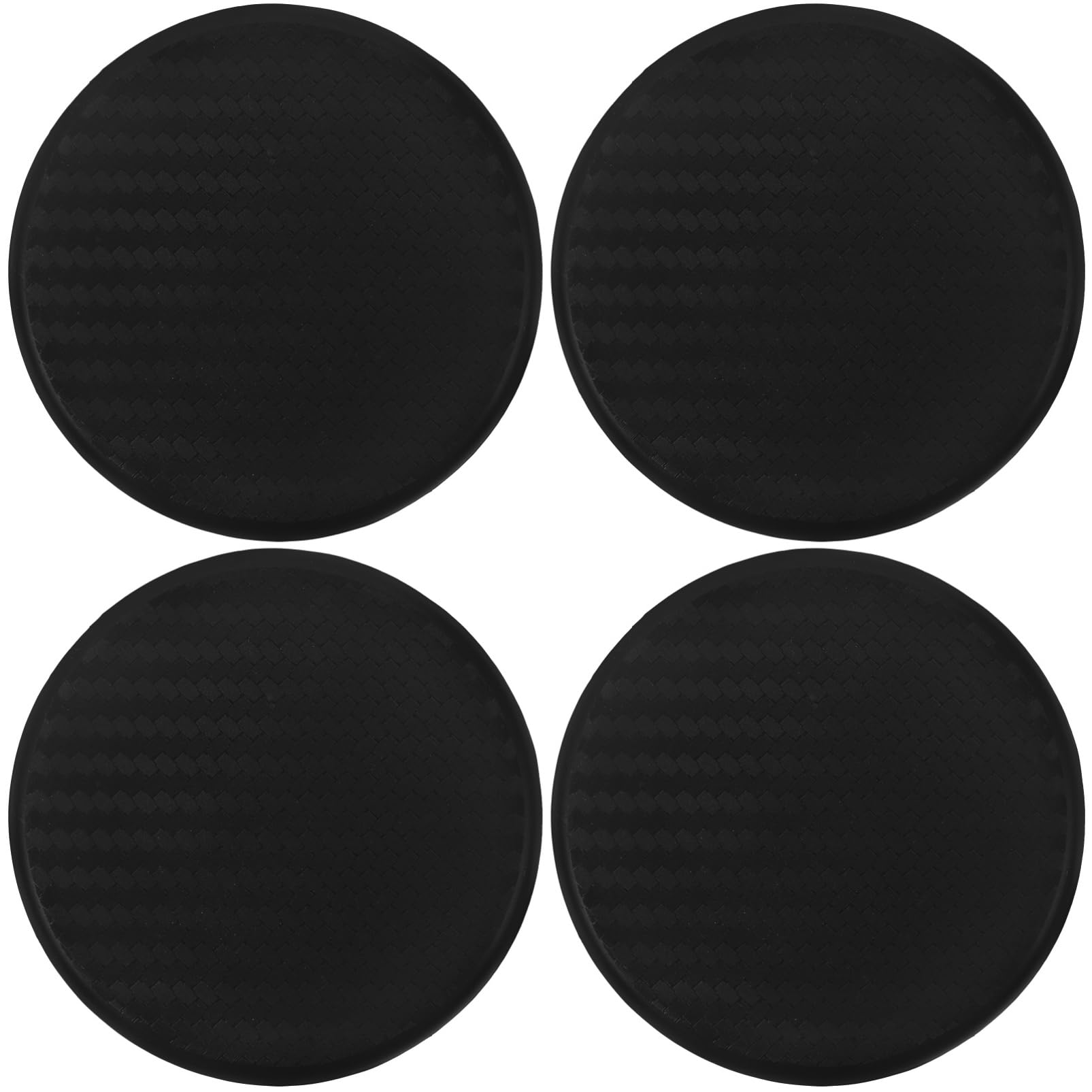 CLISPEED 4 Stück Wasserachterbahn Auto becherhalter Auto Getränkehalter Auto-Getränke-Accessoire rutschfeste Tassenmatte Untersetzer Getränkehalter im Auto Cup Pads Autokasse Matte Black von CLISPEED