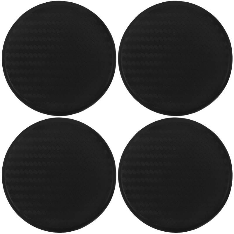 CLISPEED 4 Stück Wasserachterbahn Auto becherhalter Auto Getränkehalter Auto-Getränke-Accessoire rutschfeste Tassenmatte Untersetzer Getränkehalter im Auto Cup Pads Autokasse Matte Black von CLISPEED
