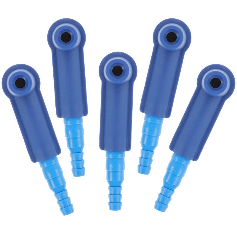 CLISPEED 5-Teiliges Entlüftungsadapter, Bremsflüssigkeitswechsler, Stecker Bremsflüssigkeit, Stecker Bremsflüssigkeit Ölwechsler ABS Blau für PKW LKW Baufahrzeuge von CLISPEED