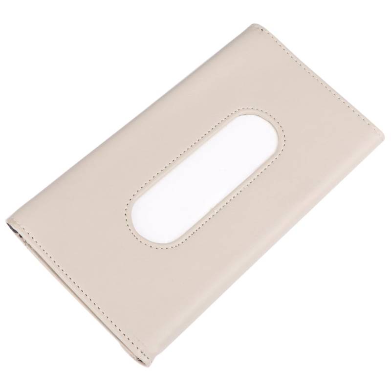CLISPEED Kasten Auto Papier schachtel Serviettenhalter für Sonnenblende Liste Auto taschentuchhalter car Tissue Holder taschentuchbox-Halter automatischer Taschentuchhalter Beige von CLISPEED