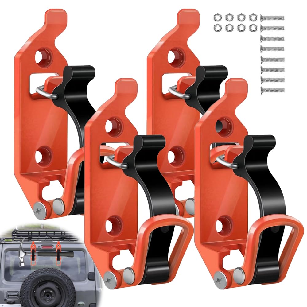 CLIUNT 4 Stück Schaufelhalter, Schaufelhalterung für Dachträger, Schaufel Halterung mit Befestigungsschraube und Muttern, Wandmontagehalterungen für Auto, LKW, Boot, Spaten, Dachträger Zubehör CLIUNT 4 Stück Schaufelhalter, Schaufelhalterung für Dachträger, Schaufel Halterung mit Befestigungsschraube und Muttern, Wandmontagehalterungen für Auto, LKW, Boot, Spaten, Dachträger Zubehör von CLIUNT