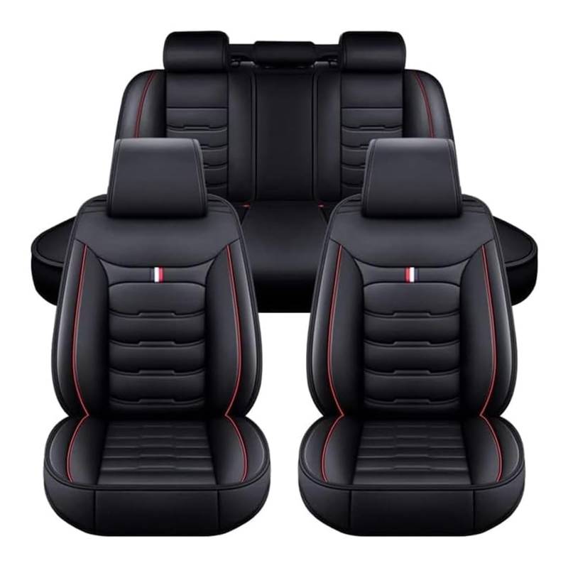 CLKYHJKD Auto Sitzbezüge für VW Tiguan Allspace Tiguan L LWB 2017~2023 7-Sitzer, Leder Autositzbezug Sitzbezügesets Sitzüberzug Schonbezüge, 5 Sitzer Sitzkissen Innenraum Sitzauflagen Sitzschoner von CLKYHJKD