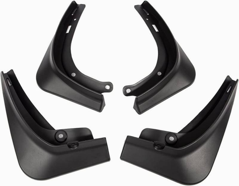 Für Tesla Für Modell 3 2021 2022 Autozubehör Schmutzfänger Kohlefaserzubehör Spritzschutz Kotflügel Schwarze Kotflügel Autoradkotflügel(2) von CLLTCOZR