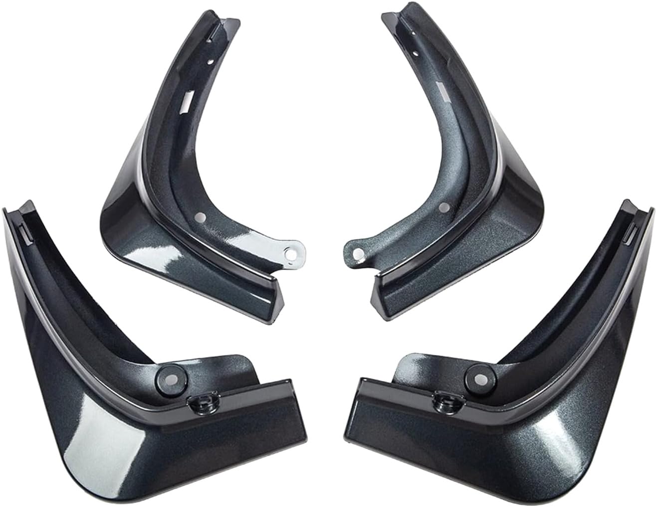 Für Tesla Für Modell 3 2021 2022 Autozubehör Schmutzfänger Kohlefaserzubehör Spritzschutz Kotflügel Schwarze Kotflügel Autoradkotflügel(3) von CLLTCOZR