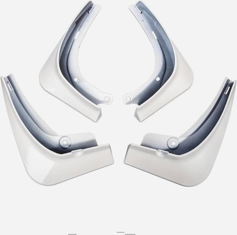 Für Tesla Für Modell 3 2021 2022 Autozubehör Schmutzfänger Kohlefaserzubehör Spritzschutz Kotflügel Schwarze Kotflügel Autoradkotflügel(5) von CLLTCOZR