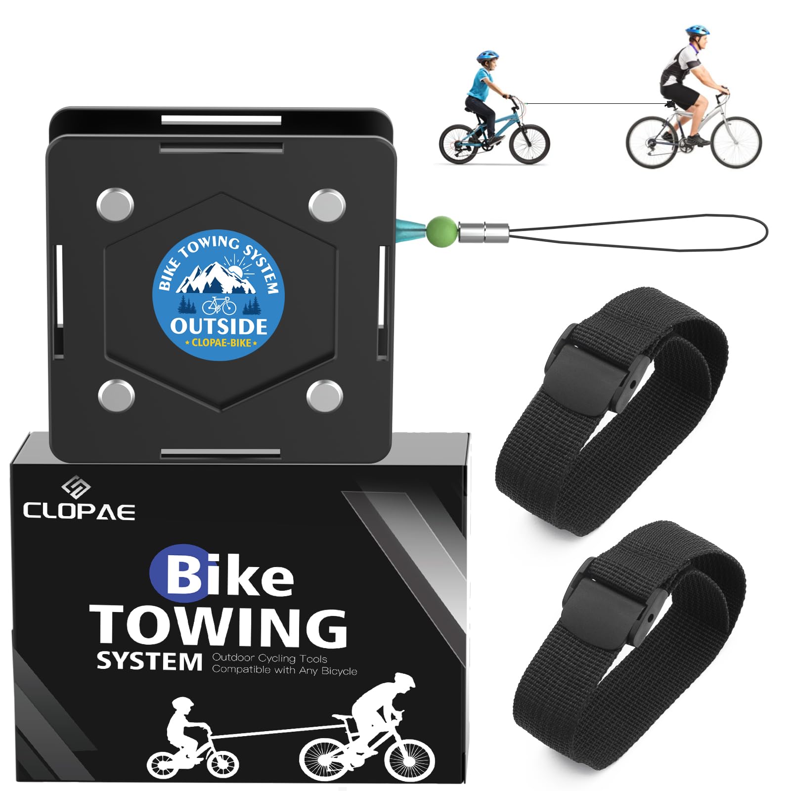 CLOPAE Abschleppseil Fahrrad Kinder und Erwachsene, 2.3M Fahrrad Traktionsseil, Eltern Kind Zugseil Abschleppseil Traktionsseil, Tragfähigkeit 120 kg, für Kinder MTB Bike Fahrrad CLOPAE Abschleppseil Fahrrad Kinder und Erwachsene, 2.3M Fahrrad Traktionsseil, Eltern Kind Zugseil Abschleppseil Traktionsseil, Tragfähigkeit 120 kg, für Kinder MTB Bike Fahrrad von CLOPAE