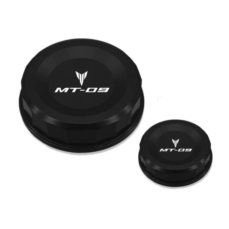 Bremsflüssigkeitsbehälter Kappe Für MT-09 MT09 MT 09 2013-2023 Mt-09 Motorradzubehör CNC Aluminium Vorne Hinten Bremskupplungsflüssigkeitsbehälterabdeckung Ölkappe von CLPMMUX