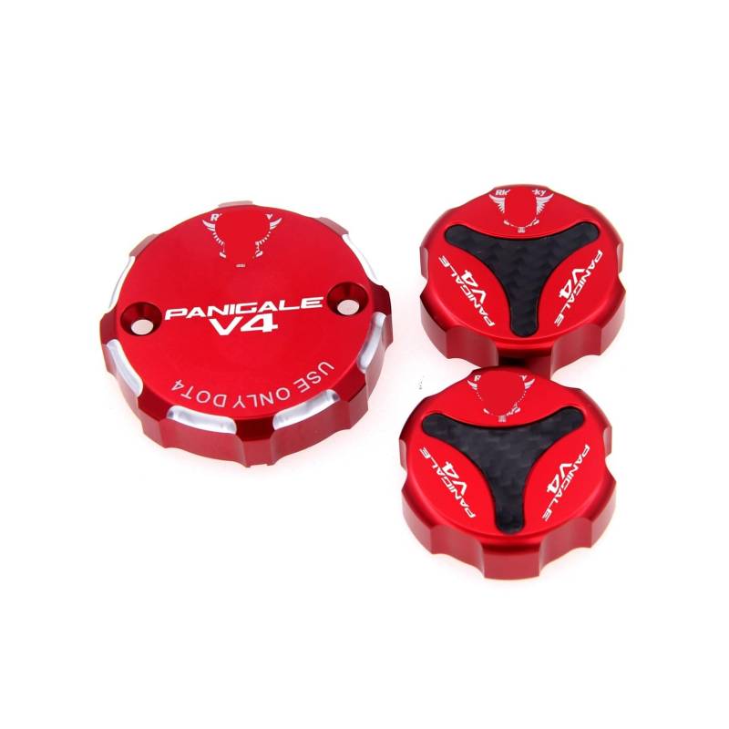 Bremsflüssigkeitsbehälter Kappe Für Panigale V4/S/R 2018-2022 Motorrad Bremse Kupplung Bremsflüssigkeitsbehälter Abdeckkappe von CLPMMUX