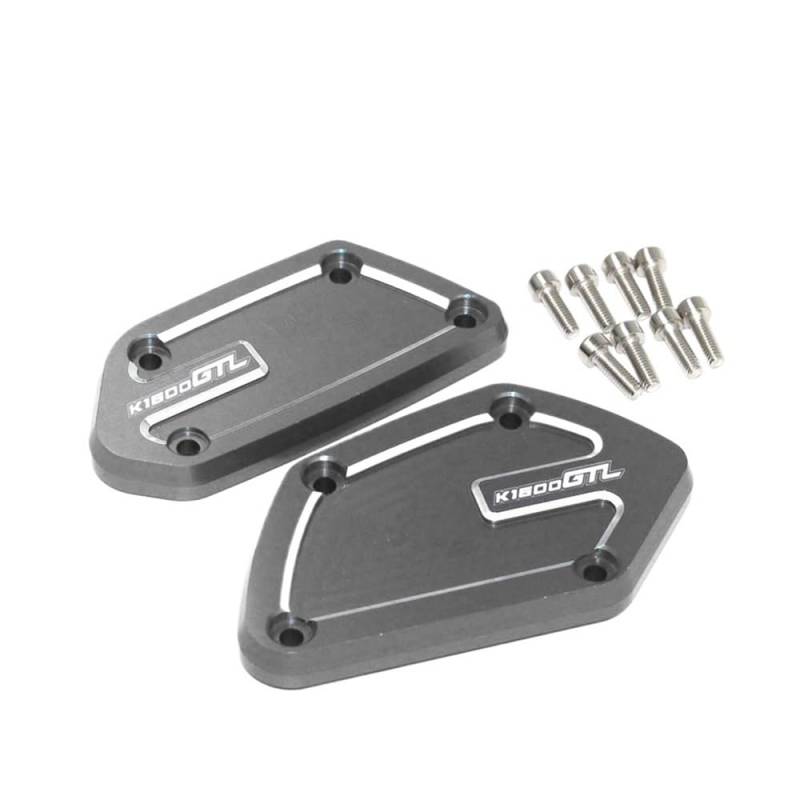 Bremsflüssigkeitsbehälter Kappe Motorrad CNC Vorderradbremsflüssigkeitsbehälterdeckel Abdeckung Kupplungsflüssigkeitsbehälterdeckel Für K1600GT K1600GTL K 1600 GT GTL 2016-2021 von CLPMMUX