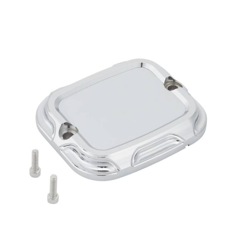 Bremsflüssigkeitsbehälter Kappe Motorrad Doppel Öl Tasse Deckel Chrom Vorderradbremsbehälter Hauptzylinder Obere Abdeckkappe Für Dyna Su&per Glide So&ftail von CLPMMUX