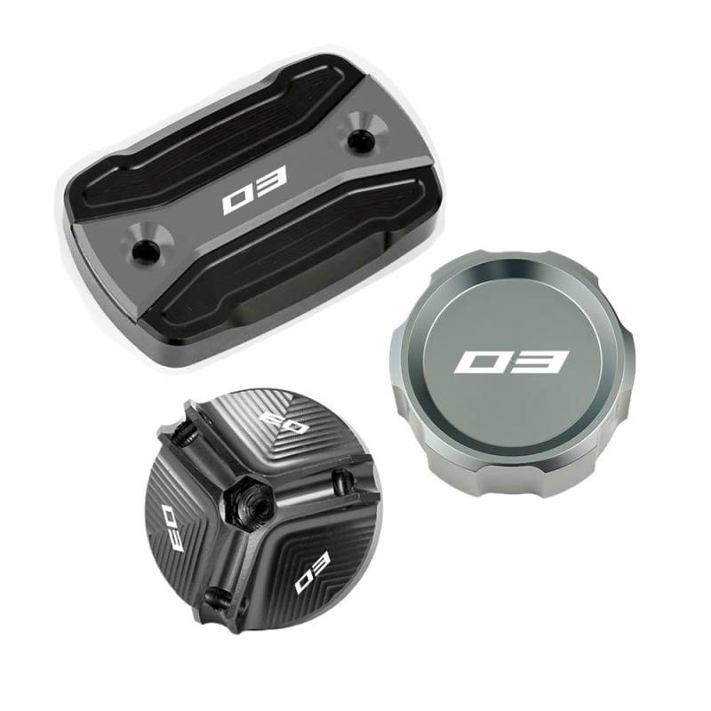 Bremsflüssigkeitsbehälter Kappe Motorrad Zubehör Vorne Hinten Brems Flüssigkeit Reservoir Tank Abdeckung Öl Einfülldeckel Für MT03 MT-03 YZFR3 YZF R3 2015-2024 von CLPMMUX