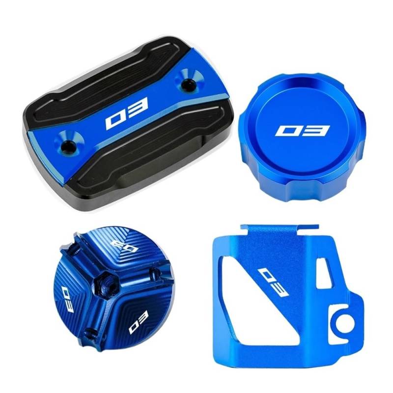 Bremsflüssigkeitsbehälter Kappe Motorrad Zubehör Vorne Hinten Brems Flüssigkeit Reservoir Tank Abdeckung Öl Einfülldeckel Für MT03 MT-03 YZFR3 YZF R3 2015-2024 von CLPMMUX