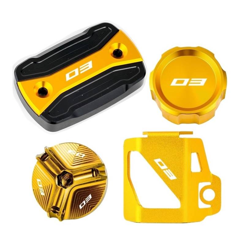 Bremsflüssigkeitsbehälter Kappe Motorrad Zubehör Vorne Hinten Brems Flüssigkeit Reservoir Tank Abdeckung Öl Einfülldeckel Für MT03 MT-03 YZFR3 YZF R3 2015-2024 von CLPMMUX
