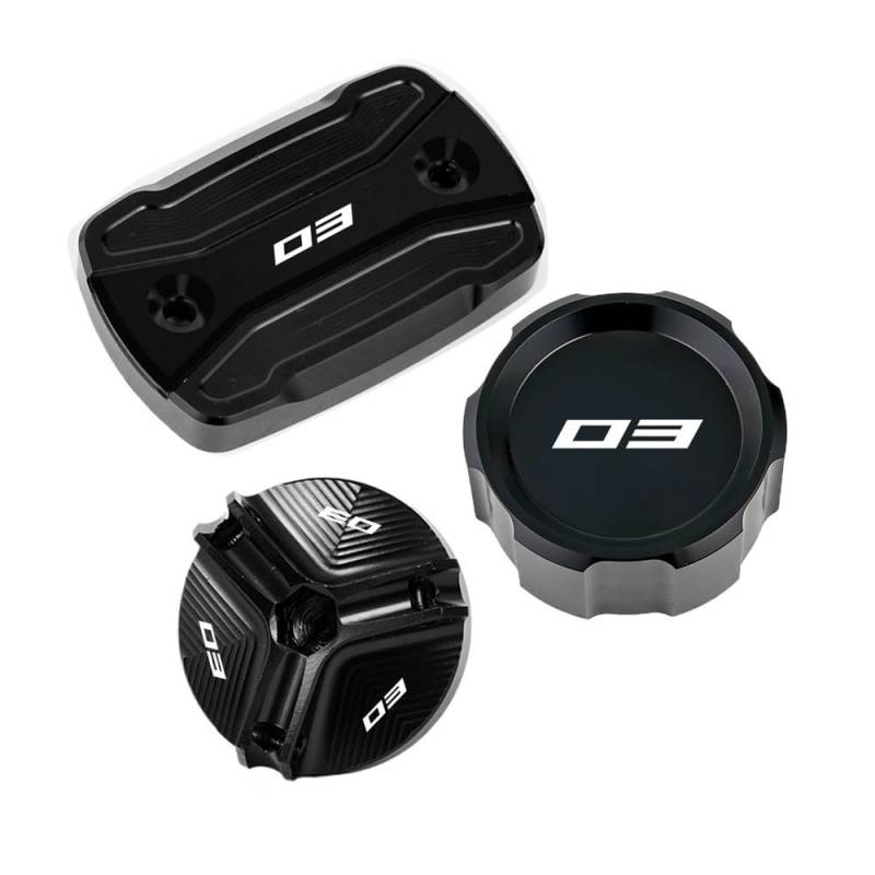 Bremsflüssigkeitsbehälter Kappe Motorrad Zubehör Vorne Hinten Brems Flüssigkeit Reservoir Tank Abdeckung Öl Einfülldeckel Für MT03 MT-03 YZFR3 YZF R3 2015-2024 von CLPMMUX