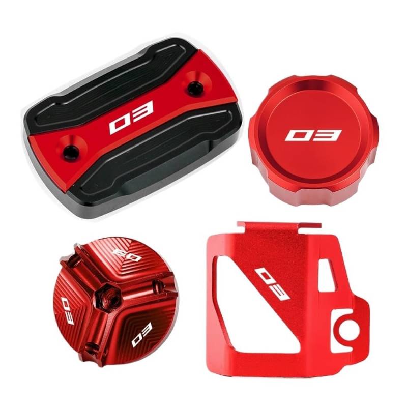 Bremsflüssigkeitsbehälter Kappe Motorrad Zubehör Vorne Hinten Brems Flüssigkeit Reservoir Tank Abdeckung Öl Einfülldeckel Für MT03 MT-03 YZFR3 YZF R3 2015-2024 von CLPMMUX