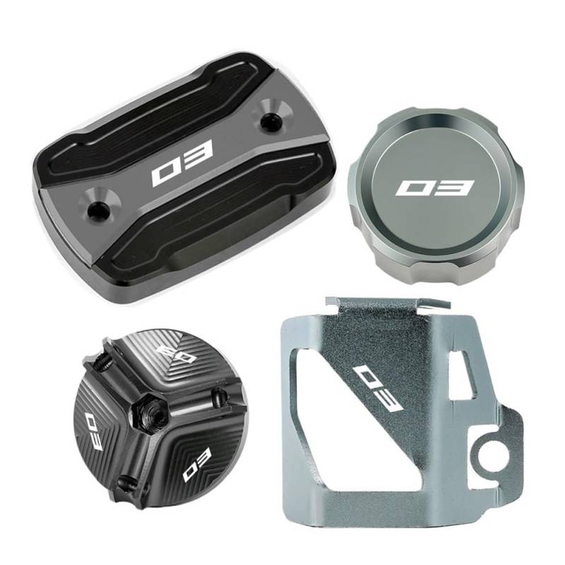 Bremsflüssigkeitsbehälter Kappe Motorrad Zubehör Vorne Hinten Brems Flüssigkeit Reservoir Tank Abdeckung Öl Einfülldeckel Für MT03 MT-03 YZFR3 YZF R3 2015-2024 von CLPMMUX