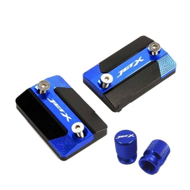 Bremsflüssigkeitsbehälter Kappe Motorradzubehör CNC Vorderradbremsflüssigkeitsbehälter Ölbecherdeckel Hauptzylinderabdeckung Für Jet-X JETX Jet X 125 150 X150 von CLPMMUX