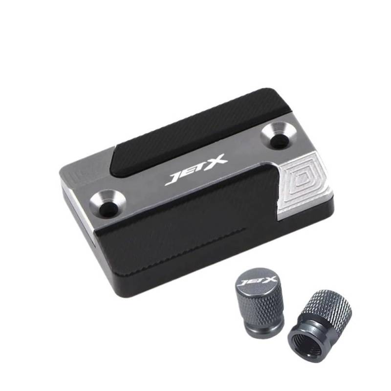 Bremsflüssigkeitsbehälter Kappe Motorradzubehör CNC Vorderradbremsflüssigkeitsbehälter Ölbecherdeckel Hauptzylinderabdeckung Für Jet-X JETX Jet X 125 150 X150 von CLPMMUX