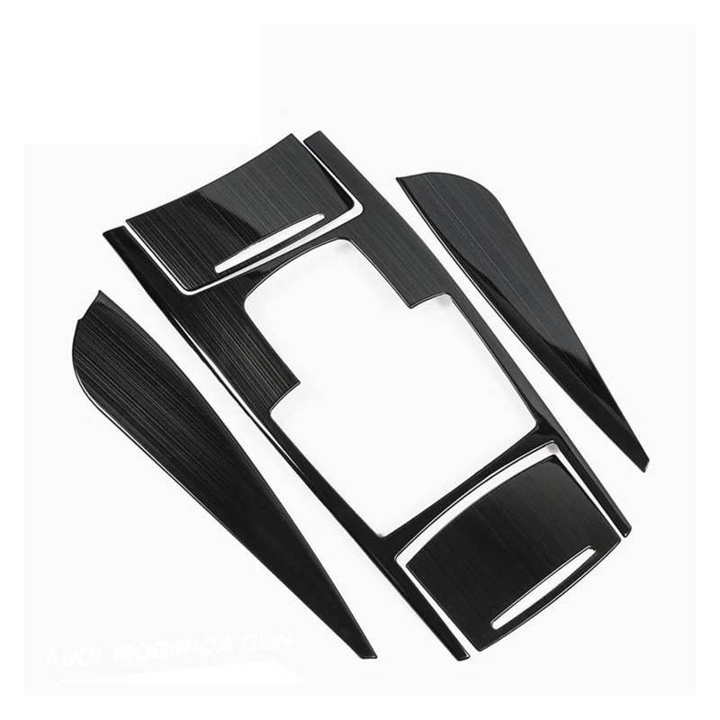 Auto Getriebe Rahmen Dekoration Abdeckung Start-Taste Aufkleber Wasser Tasse Panel Trim Für A6 C5 C6 2005-2011 LHD Auto Zubehör(Black) von CLVCCZTZGW