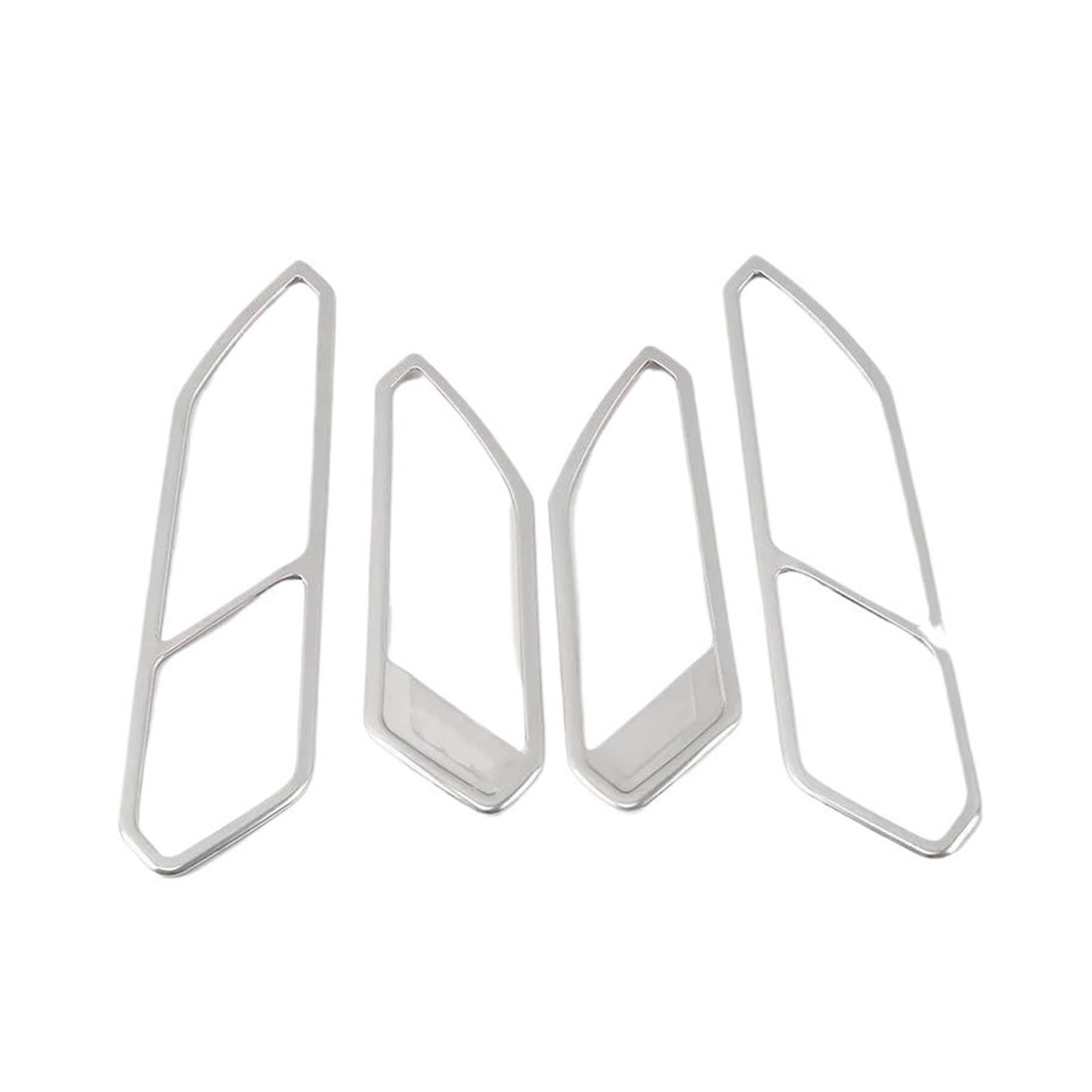 Auto Innen Tür Griff Rahmen Borte Für VW Für Tiguan MK2 2017 2018 2019 2020 2021 2022 Auto Zubehör(Matte silver) von CLVCCZTZGW
