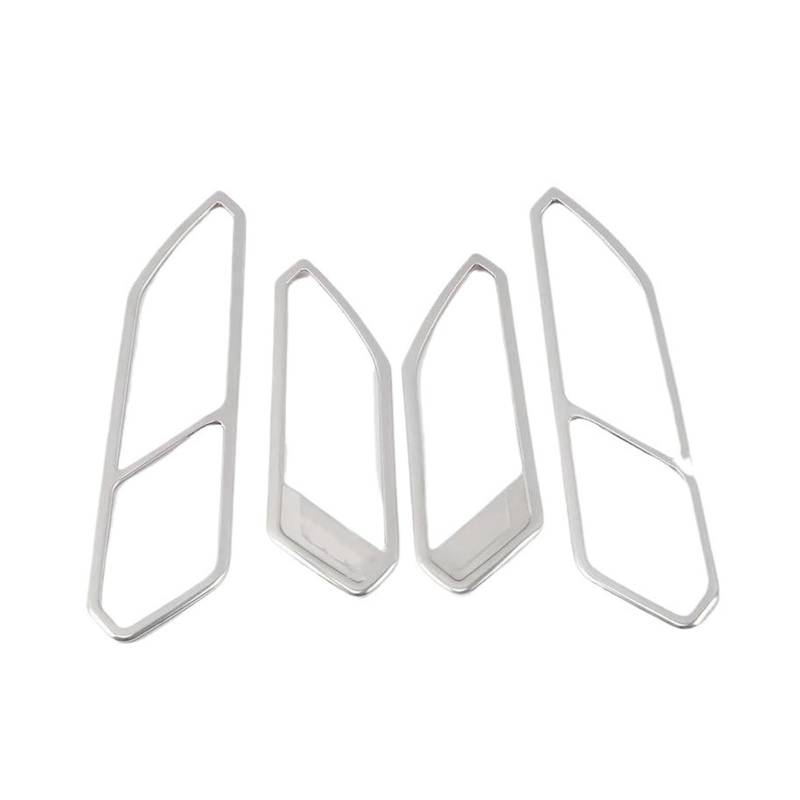 Auto Innen Tür Griff Rahmen Borte Für VW Für Tiguan MK2 2017 2018 2019 2020 2021 2022 Auto Zubehör(Matte silver) von CLVCCZTZGW