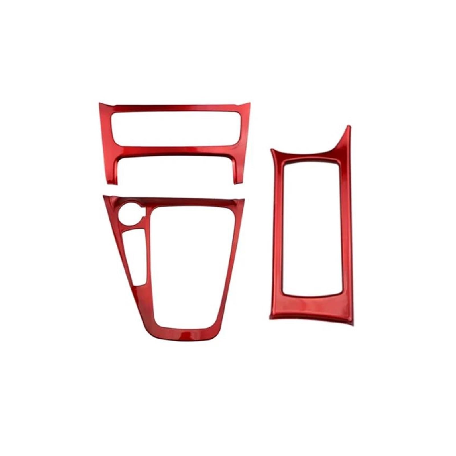 Für F&ord Für Focus 3 MK3 2015 2016 2017 2018 ST LHD Innere Getriebe Shift Panel Abdeckung Trim Aufkleber Auto Zubehör(Red) von CLVCCZTZGW